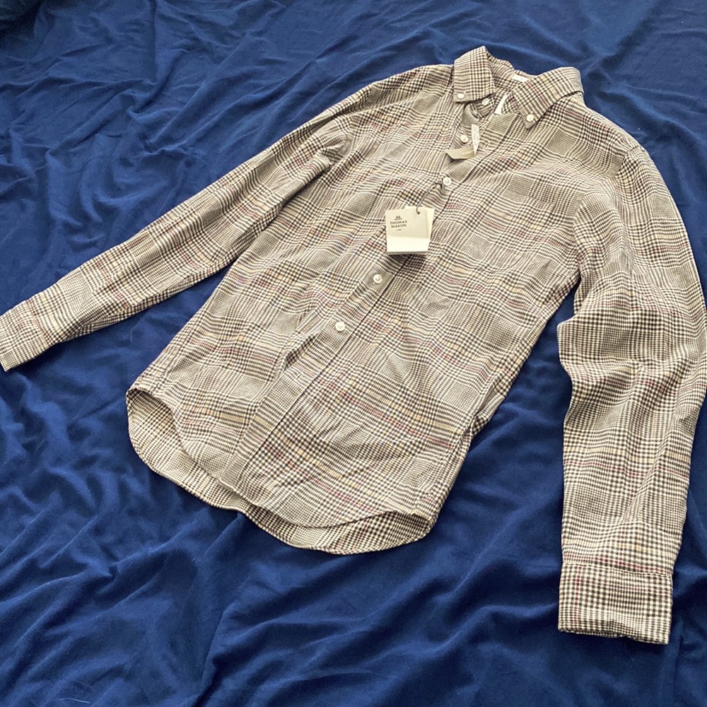 J. Crew x Thomas Mason Flannel Button-down Slim XS NWT